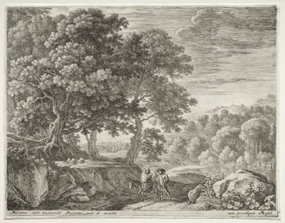 La fuga in Egitto da Herman van Swanevelt