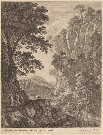 La grande cascata da Herman van Swanevelt
