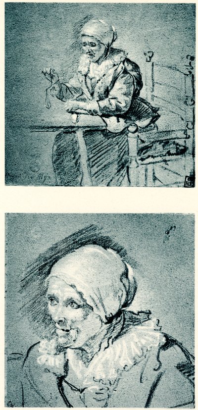 Vecchia donna con una bilancia in mano da Herman van der Mijn