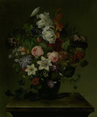 Bouquet di fiori con convolvolo e edera da Hermania Neergaard