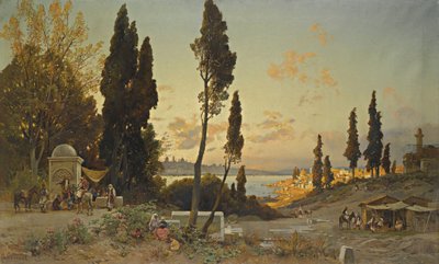 Vedute attraverso il Bosforo, Costantinopoli da Hermann David Salomon Corrodi