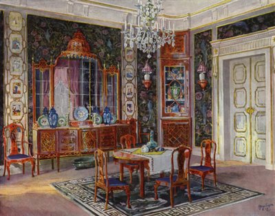 Sala da pranzo (litografia a colori) da Hermann Gerson
