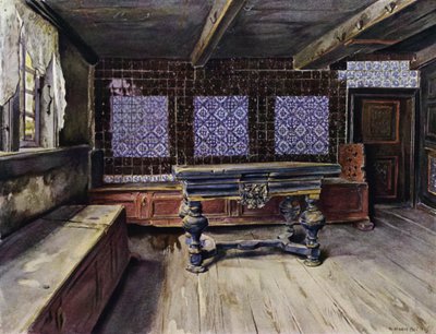 Sala nella casa E Harden a Neuengamme, vicino ad Amburgo da Hermann Haase