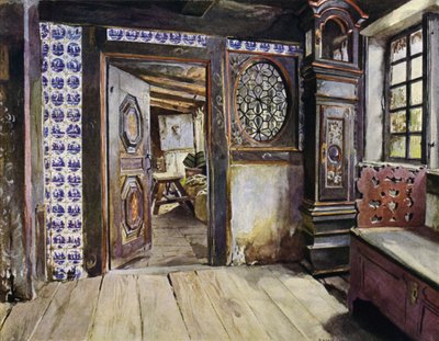 Sala nella casa E Harden a Neuengamme, vicino ad Amburgo da Hermann Haase