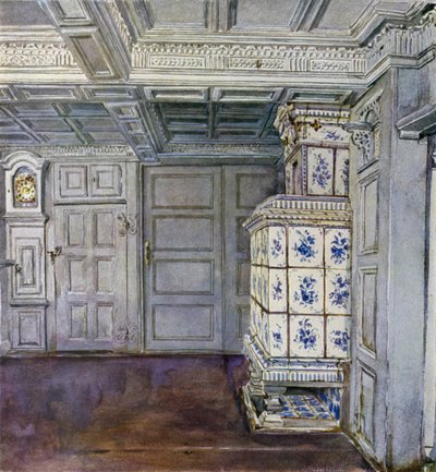 Parte della Sala nella Casa Inselmann, Neuengamme, vicino ad Amburgo da Hermann Haase