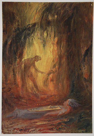 Risveglio di Brunilde, 1906 da Hermann Hendrich