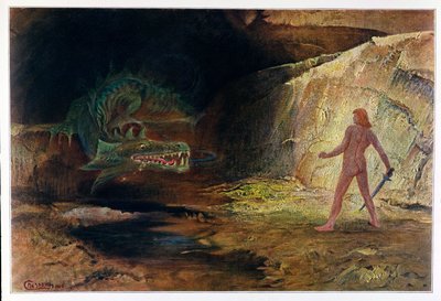 Siegfried e Fafner da Hermann Hendrich