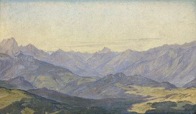 Valle di montagna in Oberbayern, 1829 da Hermann Kauffmann