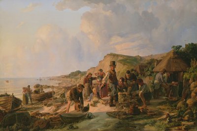 Il ritorno del pescatore a Probsteier, 1837 da Hermann Kauffmann