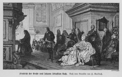 Johann Sebastian Bach suona per Federico il Grande, Re di Prussia da Hermann Kaulbach