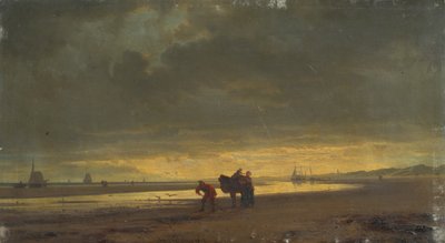 Costa olandese con bassa marea da Hermann Mevius