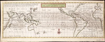 Vista dei venti generali e costieri, monsoni o venti commerciali variabili nel mondo, variazioni... secondo le osservazioni più recenti e precise, c.1715 da Hermann Moll