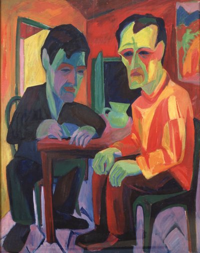 La discussione; Das Gesprach, c.1925 da Hermann Scherer