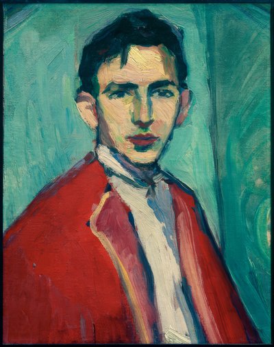 Autoritratto con giacca rossa da Hermann Stenner