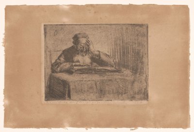 Uomo ebreo che legge da Hermann Struck (signed by artist)