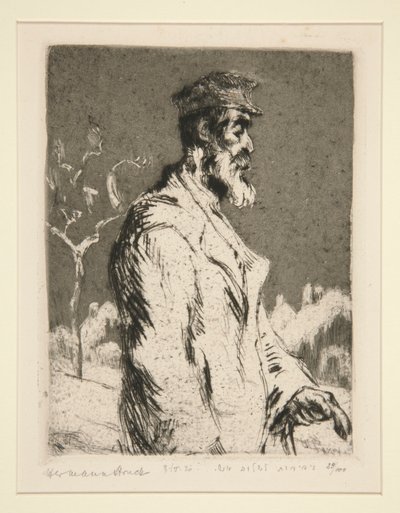 Figura Maschile, mezzo busto da Hermann Struck