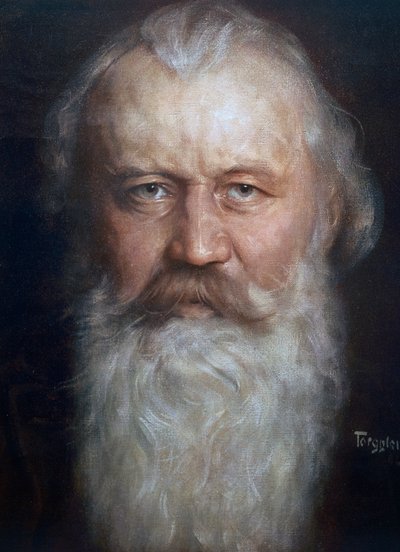 Ritratto di Johannes Brahms da Hermann Torggler