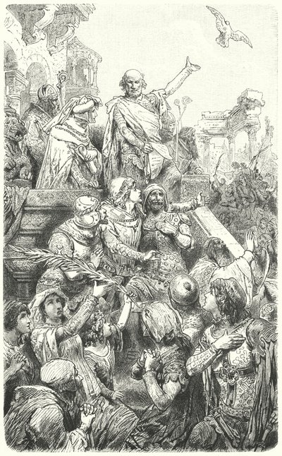 Cola di Rienzo dà al popolo di Roma una nuova costituzione, 1347 da Hermann Vogel