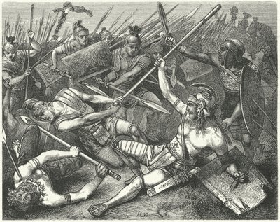 Morte di Spartaco, 71 a.C. da Hermann Vogel