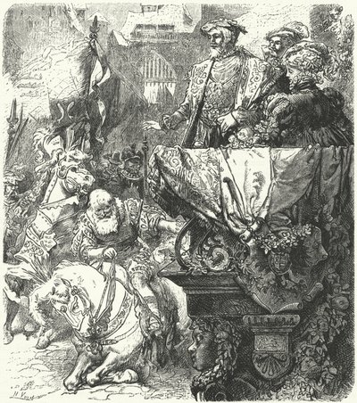 Il duca Ulrico di Württemberg si umilia davanti all