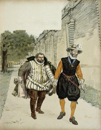 Enrico IV e Carlo di Lorena, Duca di Mayenne (prima intervista di riconciliazione) da Hermann Vogel