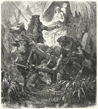 Migrazione degli antichi Ariani in India da Hermann Vogel