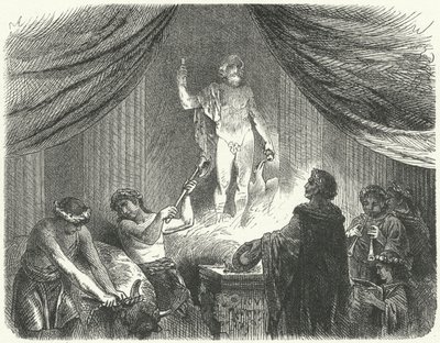 Romani che offrono un sacrificio al dio Giove da Hermann Vogel