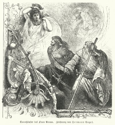Tannhäuser con Venere da Hermann Vogel