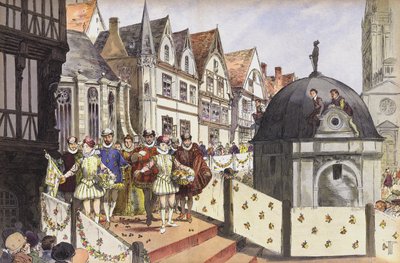 Il matrimonio di Enrico III di Navarra e Margherita di Valois, Parigi, 18 agosto 1572 da Hermann Vogel