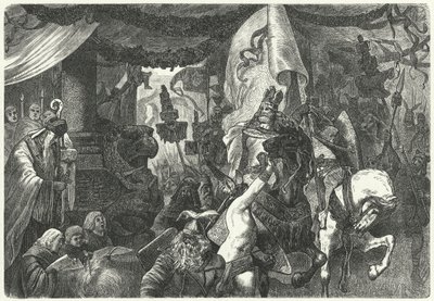 Teodorico il Grande, re degli Ostrogoti, entra a Roma da Hermann Vogel