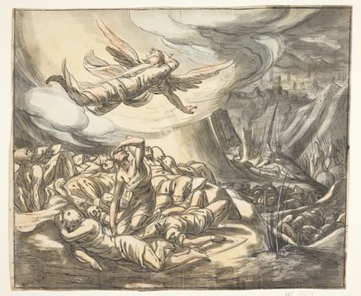 Angelo con spada sguainata da Hermann Weyer