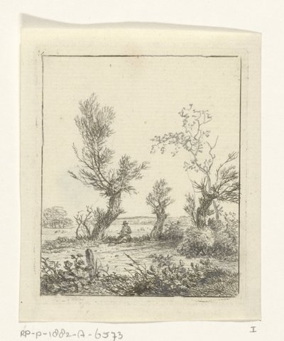 Disegnatore tra i salici da Hermanus Fock