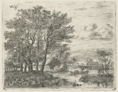 Pescatori in una barca da Hermanus Jan Hendrik van Rijkelijkhuysen