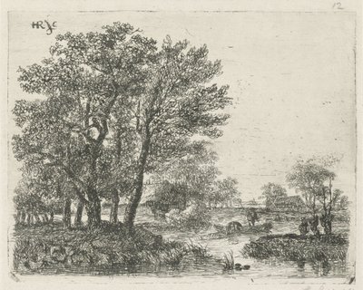 Pescatori in una barca da Hermanus Jan Hendrik van Rijkelijkhuysen