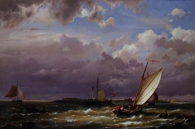 Al largo di Enkhuizen, sullo Zuider Zee da Hermanus Koekkoek