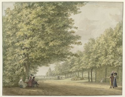 Veduta nei giardini della villa Zandbergen da Hermanus Numan
