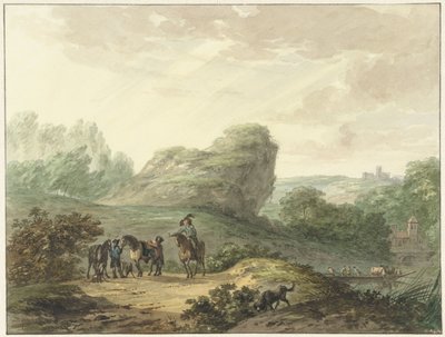 Paesaggio con cavalieri da Hermanus Numan