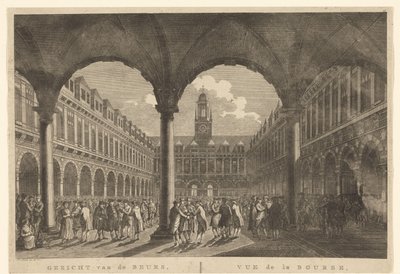 Vista del cortile della Borsa di Hendrik de Keyser da Hermanus Petrus Schouten (possibly)