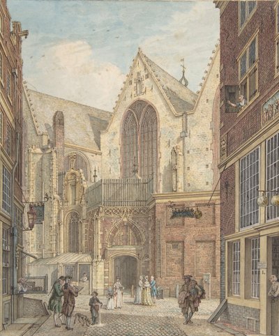 Vista della Vecchia Chiesa di Amsterdam, n.d. da Hermanus Petrus Schouten