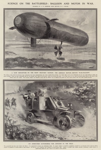 Scienza sul campo di battaglia: pallone e motore in guerra da Hermanus Willem (after) Koekkoek