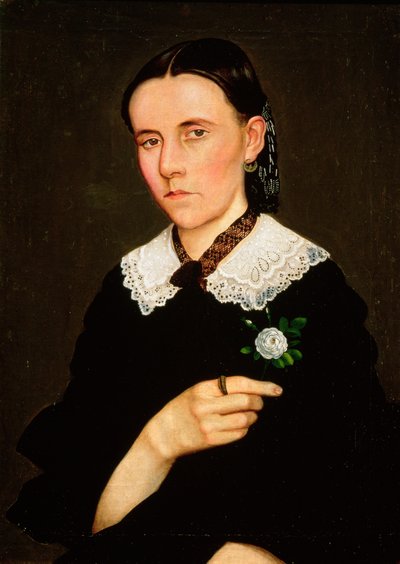 Ritratto di una Donna, 1861 da Hermenegildo Bustos