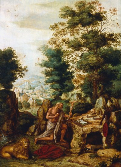 San Girolamo in un Paesaggio, c1530-c1550 da Herri met de Bles