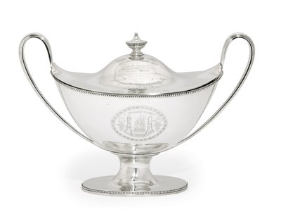 Zuppiera e coperchio di Giorgio III da Hester Bateman