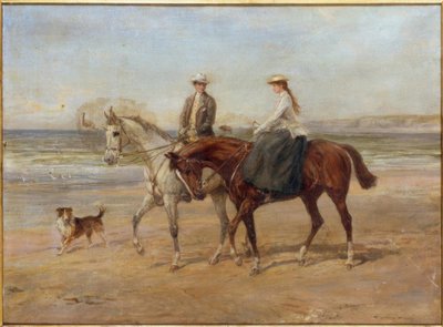 Cavalieri sulla riva da Heywood Hardy