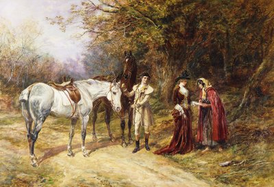 La chiromante, 1907 da Heywood Hardy