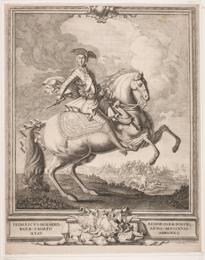 Federico V come principe ereditario a cavallo da Hieronimo Miani
