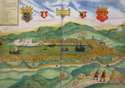 Mappa di Bergen, da 