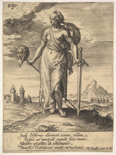 Giuditta, da Willem van Haecht, Tyrannorum proemia da Hieronymous Wierix
