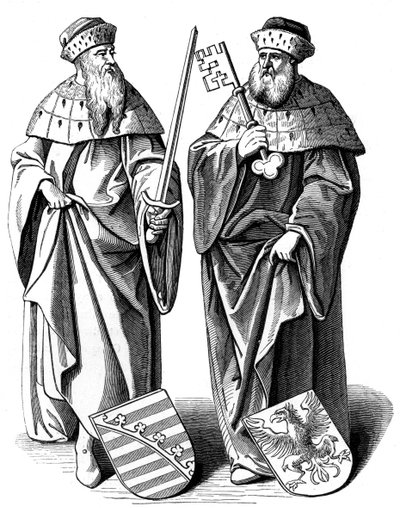 Il Duca di Sassonia e il Marchese di Brandeburgo, XVI secolo 1849 da Hieronymous Wierix