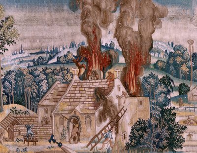 Arazzo fiammingo. Serie Quattro arazzi dopo Hieronymus Bosch. Sant